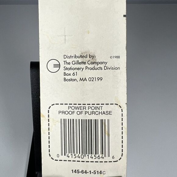 New 1988 Papermate Powerpoint Ball Pen Retractable Refillable Chrome & Red Japan - Picture 7 of 8